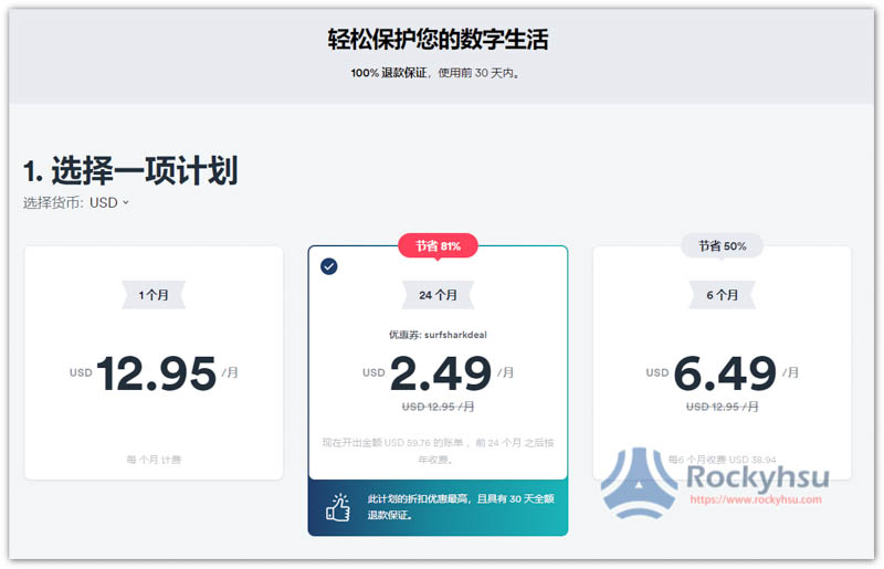 Surfshark 價格
